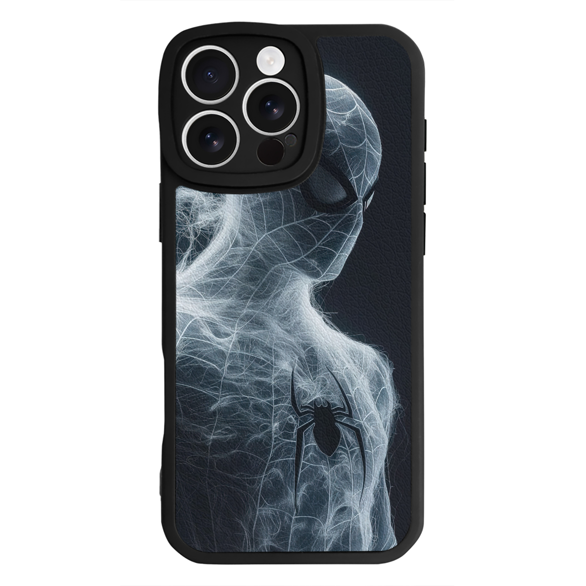 （画像用） Spider Man スパイダーマン 【iPhone 16シリーズ対応】シリコンスマホケース（レザー調） 材質：シリコン